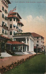 Main Entrance, Hotel Raymond Postcard