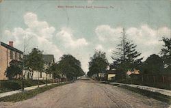 Main Street Looking East Postcard