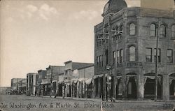 Cor. Washington Ave. & Martin St. Postcard