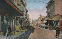 A View in Chinatown San Francisco, CA Postcard Postcard Postcard