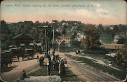 Haines Falls Station, Waiting for the Train New York Postcard Postcard Postcard