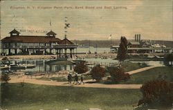 Kingston Point Park, Band Stand and Boat Landing Postcard