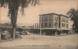 Boston & Maine Railway Station Woodsville, NH Postcard Postcard Postcard