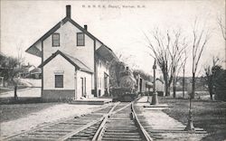 B. & M. R.R. Depot Warner, NH Postcard Postcard Postcard