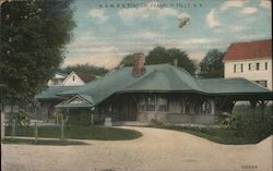 B. & M. Railroad Station Postcard