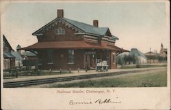 Railroad Station Chateaugay, NY Postcard Postcard Postcard