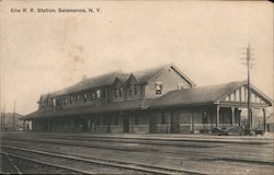 Erie Railway Station Salamanca, NY Postcard Postcard Postcard