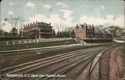 Depot and Foquet House Postcard