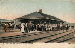 U.&D. R.R. Station Postcard