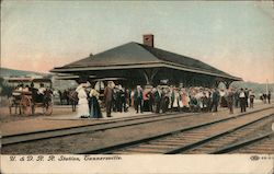 U.&D. R.R. Station Tannersville, NY Postcard Postcard Postcard