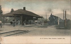 Ulster and Delaware Railroad Station, Catskill Mountains West Shokan, NY Postcard Postcard Postcard