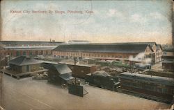 Kansas City Southern Railroad Shops Postcard