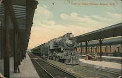 Train at Union Station Postcard