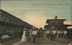 San Antonio and Aransas Pass Passenger Depot Yoakum, TX Postcard Postcard Postcard