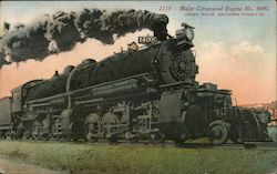 Malet Compound Engine No. 4000, Ogden Route, Southern Pacific Co. Postcard
