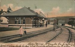 Boston and Maine Railroad Station Postcard