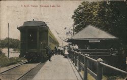 Baltimore and Ohio Railroad Station, Wawasee Lake Syracuse, IN Postcard Postcard Postcard