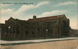 Fort Wayne Depot Indiana Postcard Postcard Postcard