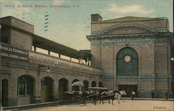 N.Y.C. & H. Railroad Station Postcard