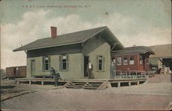 A.M. & S. Depot, Schoharie County Postcard