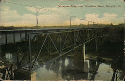 Interurban Bridge Over Vermillion River Postcard