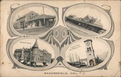 Views of Bakersfield California Postcard Postcard Postcard