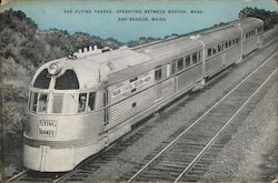 The Flying Yankee, Operating Between Boston, Mass., and Bangor, Maine Postcard