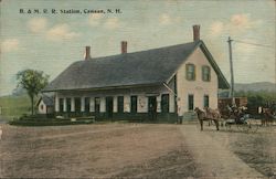 Boston And Maine Railroad Station Canaan, NH Postcard Postcard Postcard