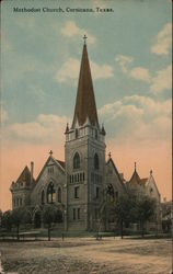 Methodist Church Corsicana, TX Postcard Postcard Postcard