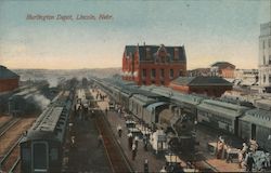 Burlington Depot Lincoln, NE Postcard Postcard Postcard