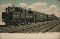 68 Miles an Hour with the Electric Locomotive on the New York Central Line Locomotives Postcard Postcard Postcard