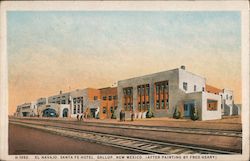 El Navajo, Santa Fe Hotel Gallup, NM Postcard Postcard Postcard