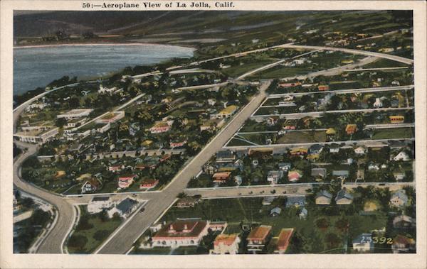 Aeroplane View of La Jolla California