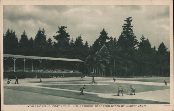 Athletic Field, Fort Lewis, In the Forest-Carpeted State of Washington