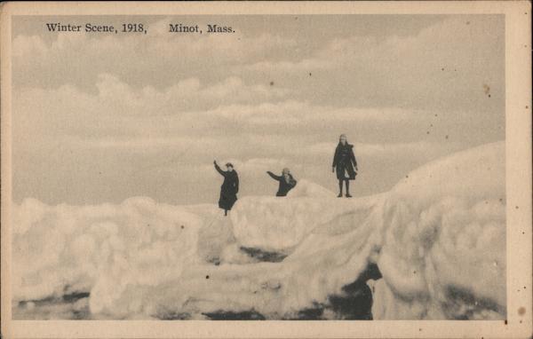 Winter Scene, 1918 Minot Massachusetts