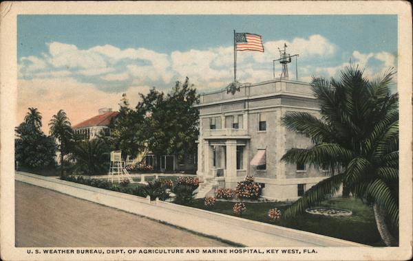 U.S. Weather Bureau, Dept. of Agriculture and Marine Hospital Key West Florida