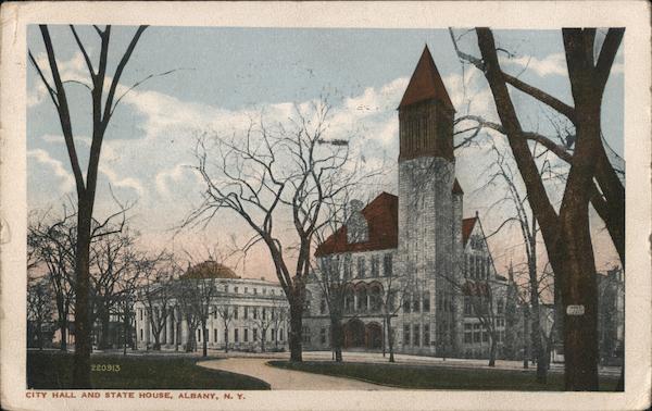 City Hall and State House Albany New York