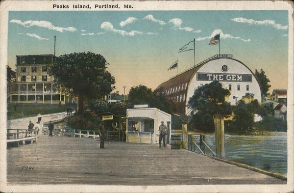 Peaks Island - The Gem Theater, Peaks Island Hotel Portland Maine