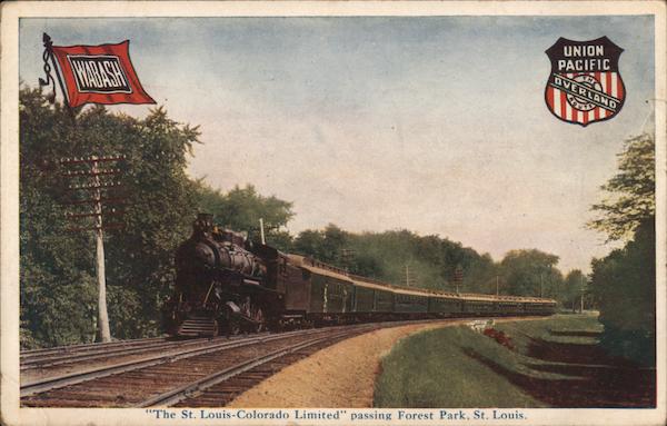 The St. Louis-Colorado Limited Passing Forest Park Missouri