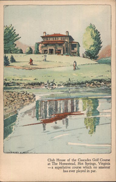 Club House of the Cascades Golf Course at The Homestead Hot Springs Virginia