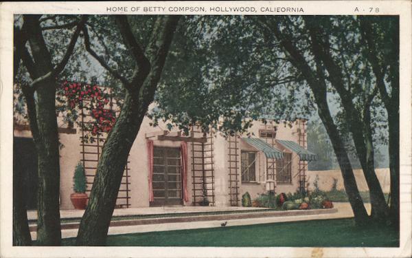 Home of Betty Compson Hollywood California