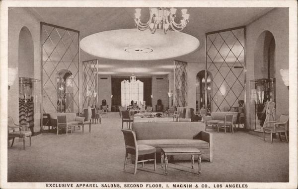 Exclusive Apparel Salons, 2nd Floor, Magnin Department Store Los Angeles California