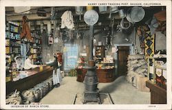 Harry Carey Trading Post Postcard