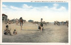 Bathers at Wrightsville Beach Wilmington, NC Postcard Postcard Postcard