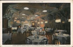 Caves Grotto Dining Room, Redwoods Hotel Grants Pass, OR Postcard Postcard Postcard