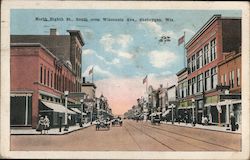 North Eighth Street, South from Wisconsin Avenue Postcard