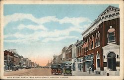 Main Street North from Fifth Street Postcard