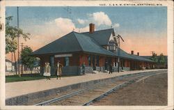 C. & N.W. Station Postcard