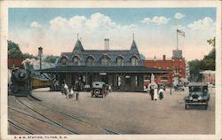 Boston and Maine Railway Station Tilton, NH Postcard Postcard Postcard