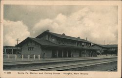 Sana Fe Station and Eating House Vaughn, NM Postcard Postcard Postcard